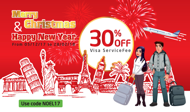 Noel & New year Discount-Visa processing-2017