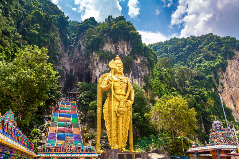 The Batu caves in Selangor