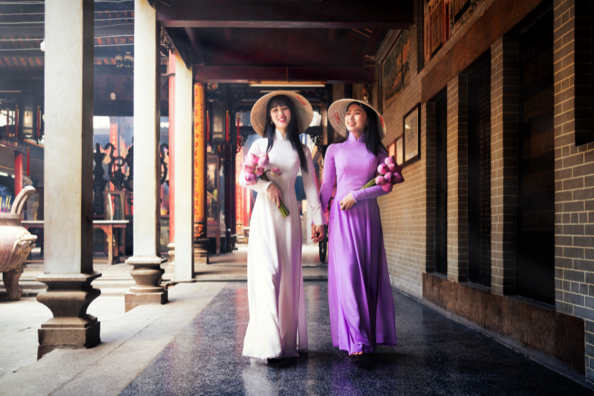 Ao dai is recognized as a national garment for females in Vietnam