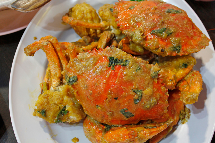 Fried salted crabs