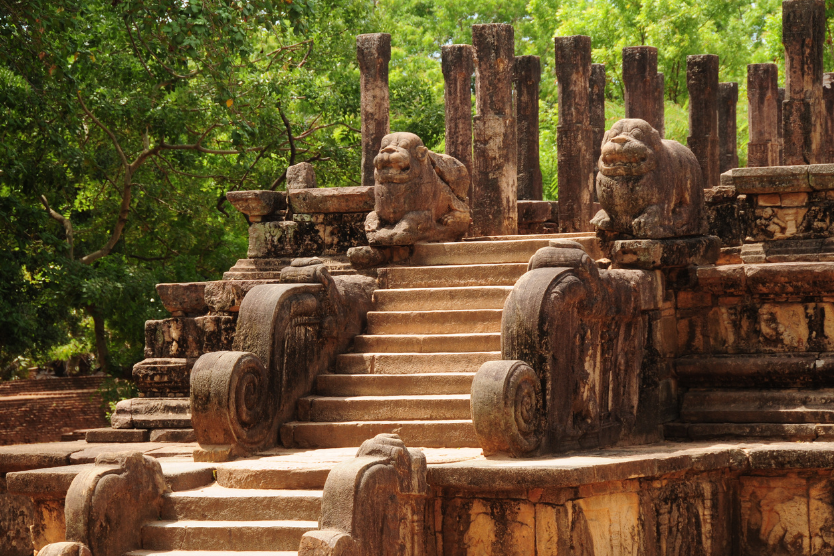 The ancient ruins of Polonnaruwa